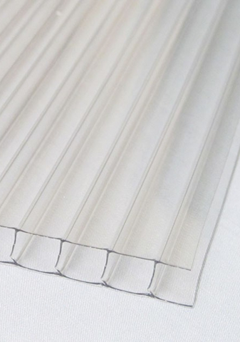 10mm Twin Wall Polycarbonate Sheeting - Clear