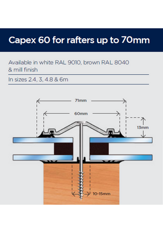 60/71 Aluminium Capping Bar