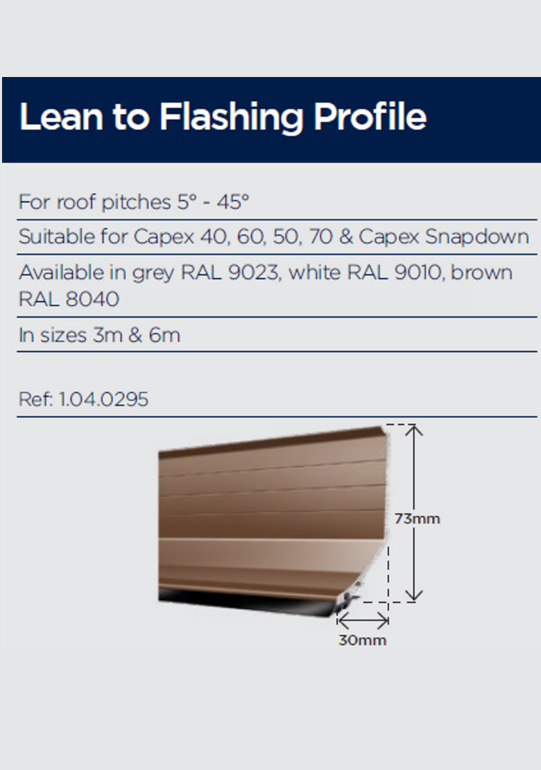 Lean-To Flashing Profile (LTF)