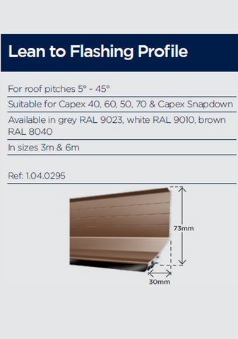 Lean-To Flashing Profile (LTF)