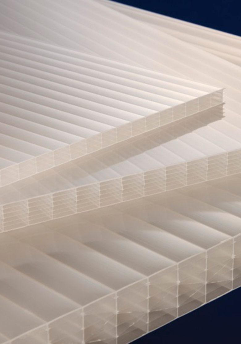 10mm Twin Wall Polycarbonate Sheeting - Opal