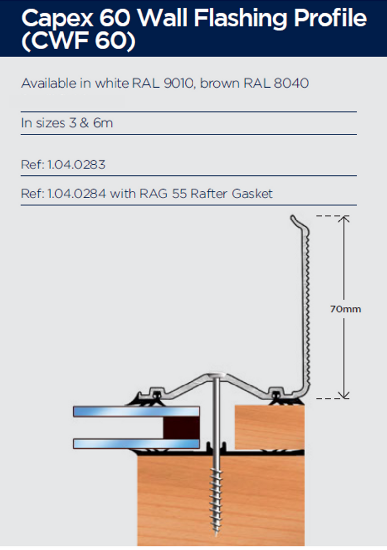 60/71 Wall Flashing Profile (CWF)